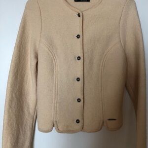 Women's Beige Wool Jacket